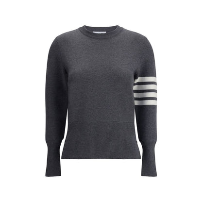 Thom Browne Graues Fleece-Sweatshirt aus Wolle