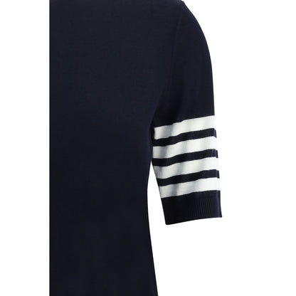 Thom Browne Blauer Rollkragenpullover aus Polyamid
