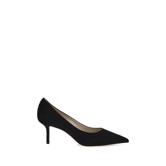 Jimmy Choo Pumps aus schwarzem Ziegenleder mit mittelhohem Absatz