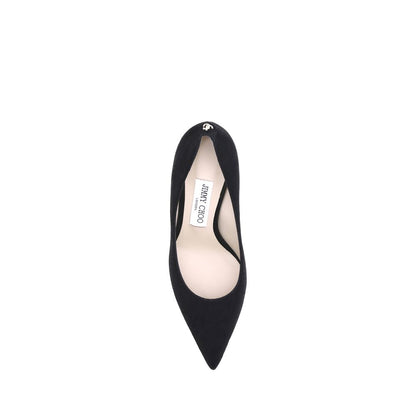 Jimmy Choo Pumps aus schwarzem Ziegenleder mit mittelhohem Absatz