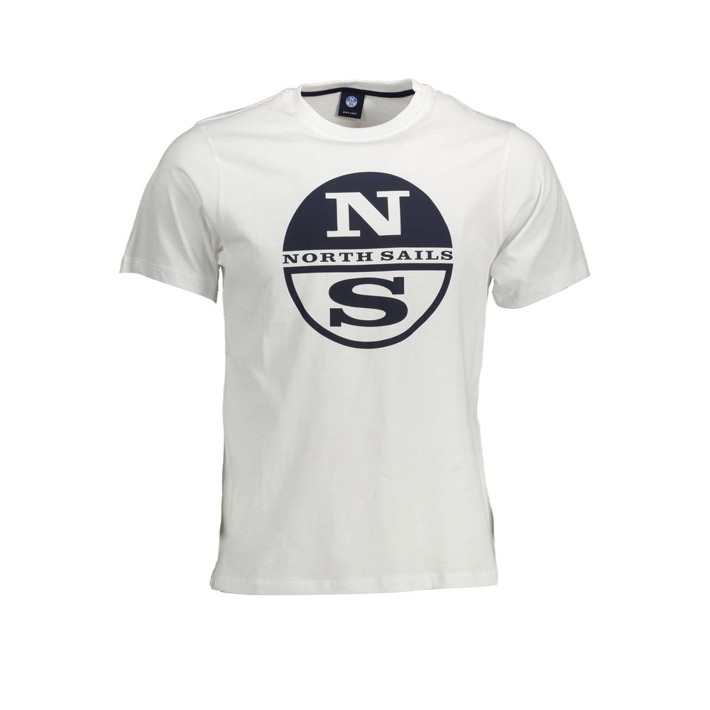 North Sails Herren-T-Shirt aus weißer Baumwolle
