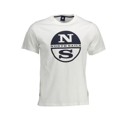 North Sails Herren-T-Shirt aus weißer Baumwolle