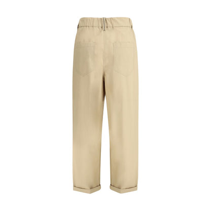 Brunello Cucinelli Baumwollhose mit Gummizug
