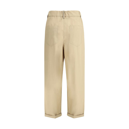 Brunello Cucinelli Baumwollhose mit Gummizug