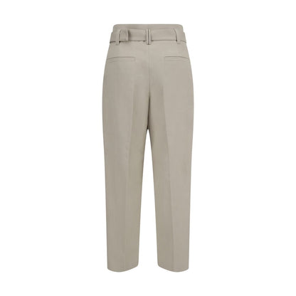 Brunello Cucinelli Cremefarbene Baumwoll-Freizeithose
