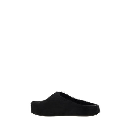 Marni Black Rubber Mules