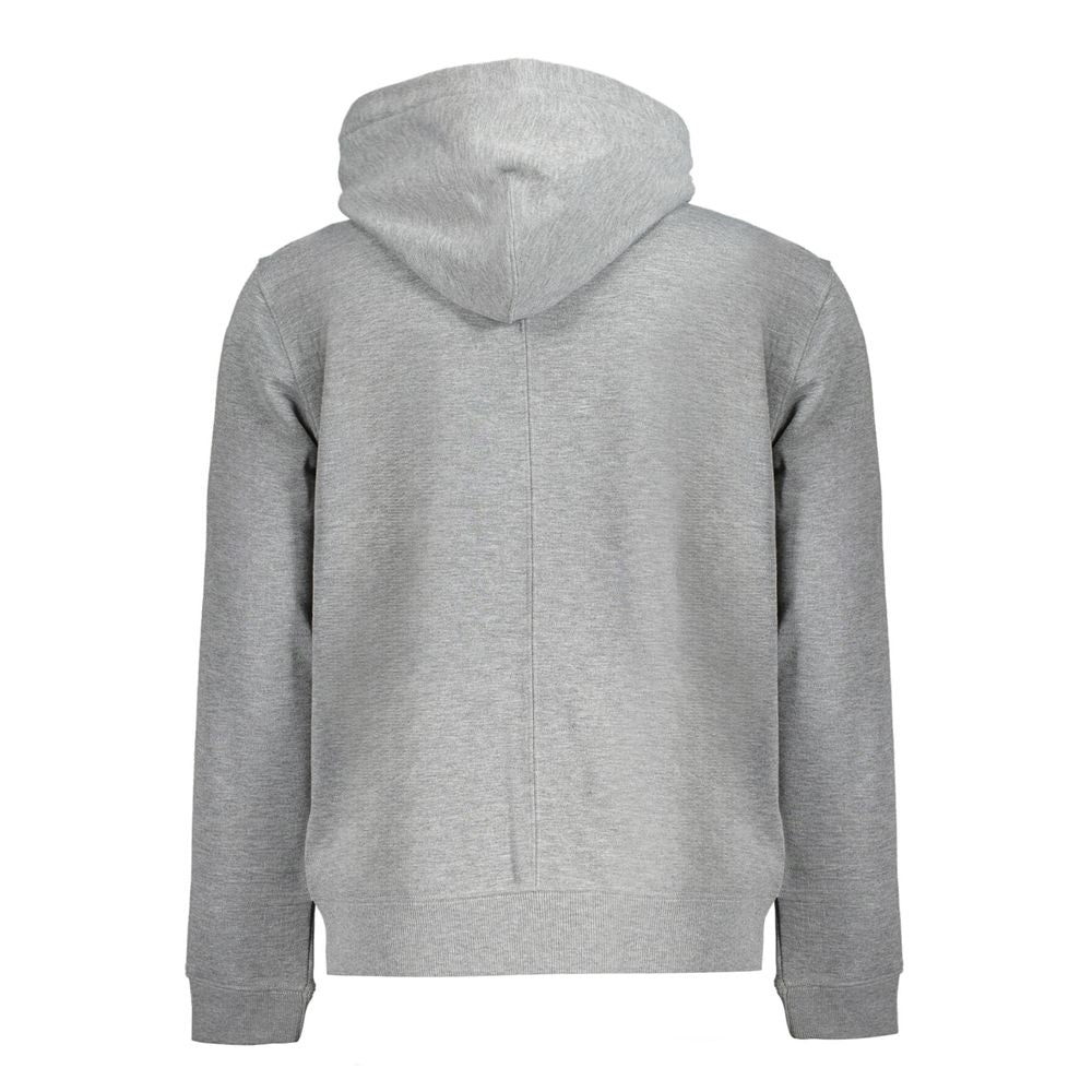 Calvin Klein – Grauer Hoodie aus recyceltem Polyester für Herren