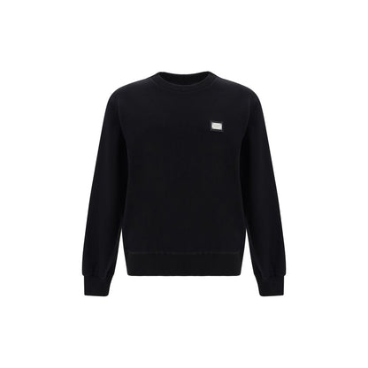 Schwarzes Baumwoll-Sweatshirt von Dolce &amp; Gabbana