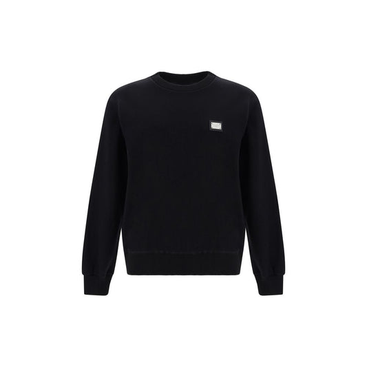 Schwarzes Baumwoll-Sweatshirt von Dolce &amp; Gabbana