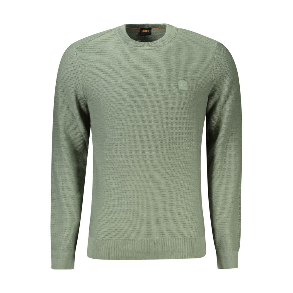 Hugo Boss Grüner Baumwollpullover für Herren