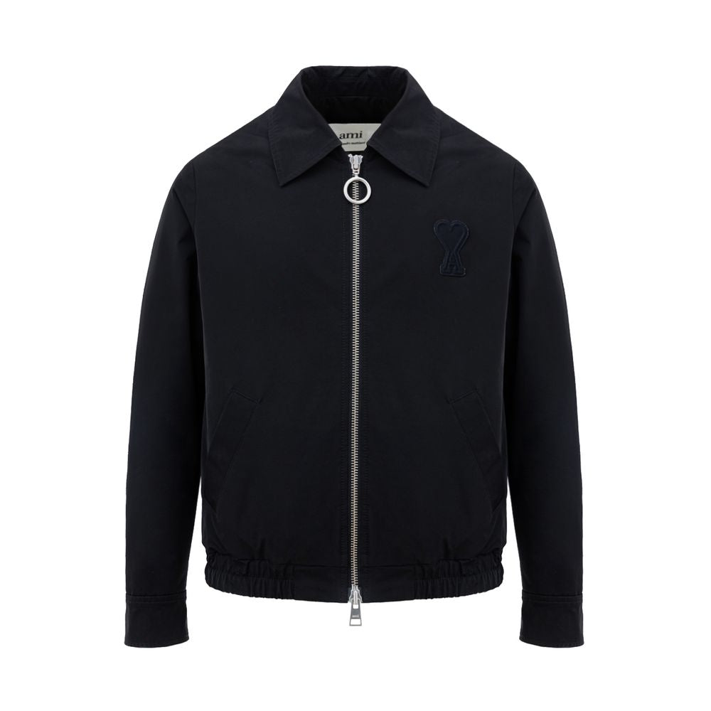 Ami Paris Bomberjacke aus schwarzem Polyester