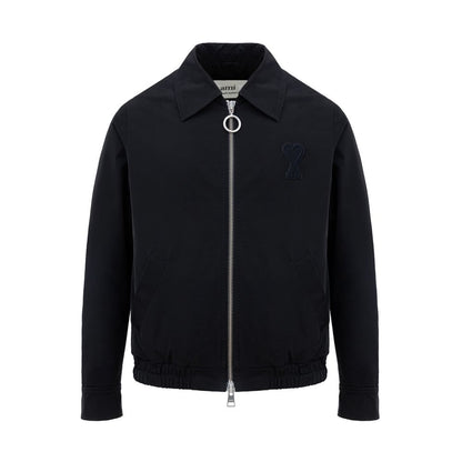 Ami Paris Bomberjacke aus schwarzem Polyester