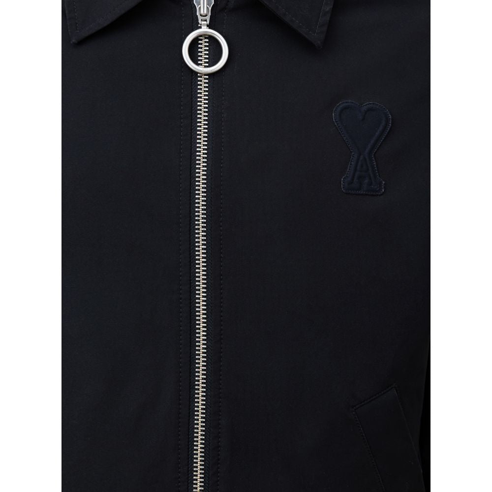 Ami Paris Bomberjacke aus schwarzem Polyester
