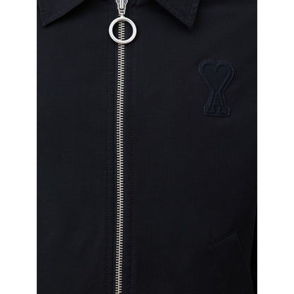 Ami Paris Bomberjacke aus schwarzem Polyester