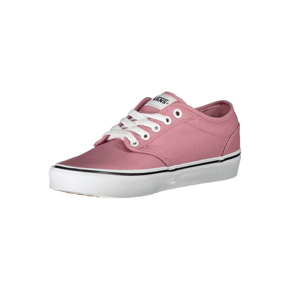 Vans – Schicke rosa Sneakers mit kontrastierenden Schnürsenkeln