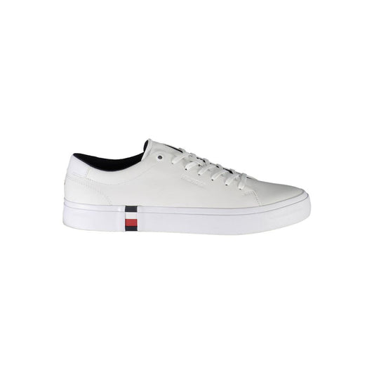 Tommy Hilfiger – Weiße Leder-Sneaker für Herren