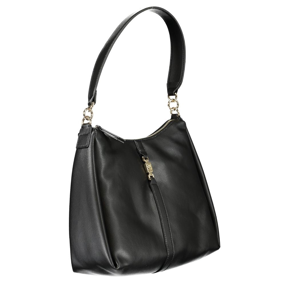 Tommy Hilfiger – Schwarze Polyester-Handtasche