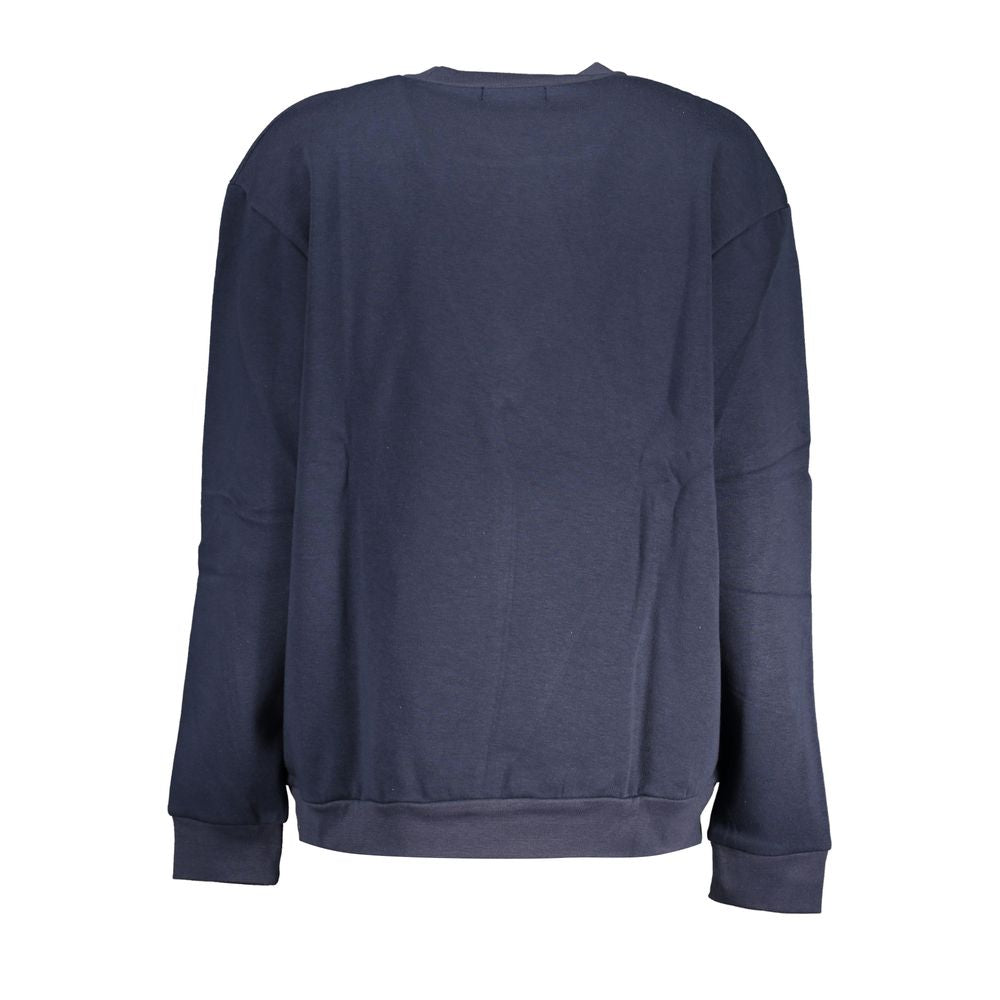 Cavalli Class Blauer Baumwollpullover für Damen