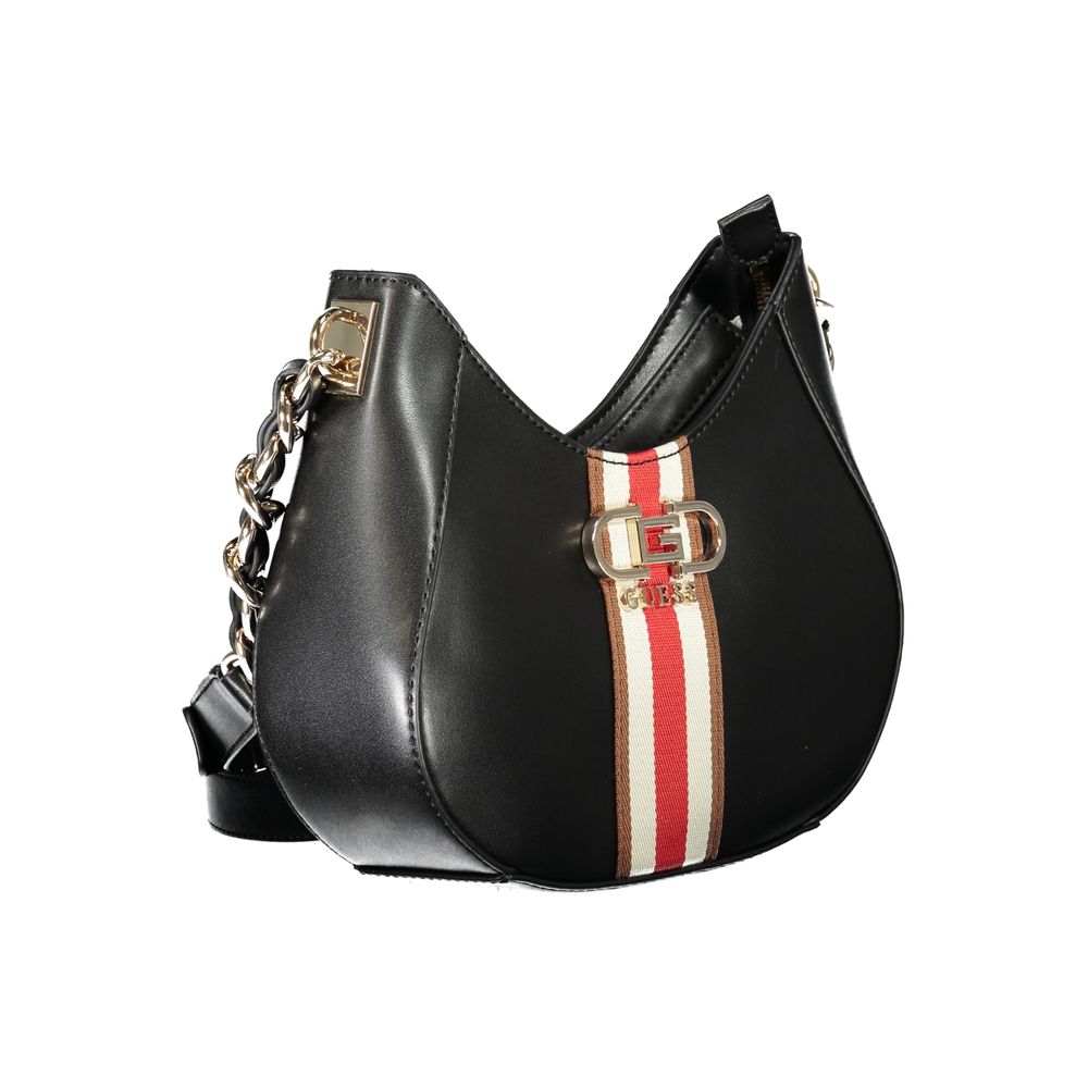 Guess Jeans Schwarze Polyethylen-Damenhandtasche