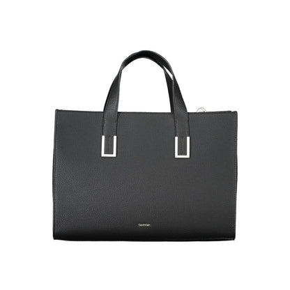 Calvin Klein Schwarze Polyester-Damenhandtasche