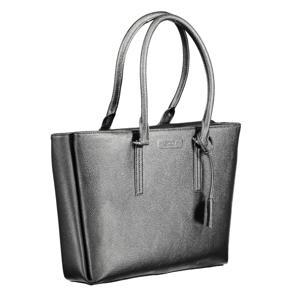 Calvin Klein Damenhandtasche aus Polyethylen, Schwarz