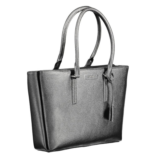 Calvin Klein Damenhandtasche aus Polyethylen, Schwarz