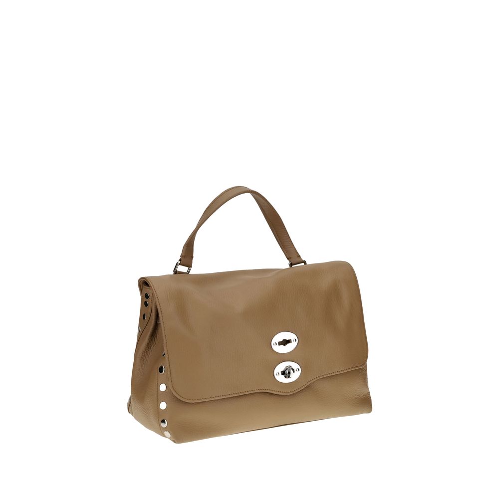 Zanellato Schultertasche aus braunem Kalbsleder (Bos Taurus)