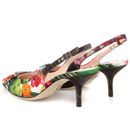 Dolce &amp; Gabbana Mehrfarbige Polyester-Sandale