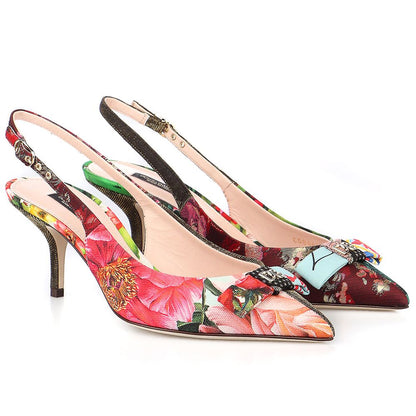 Dolce &amp; Gabbana Mehrfarbige Polyester-Sandale