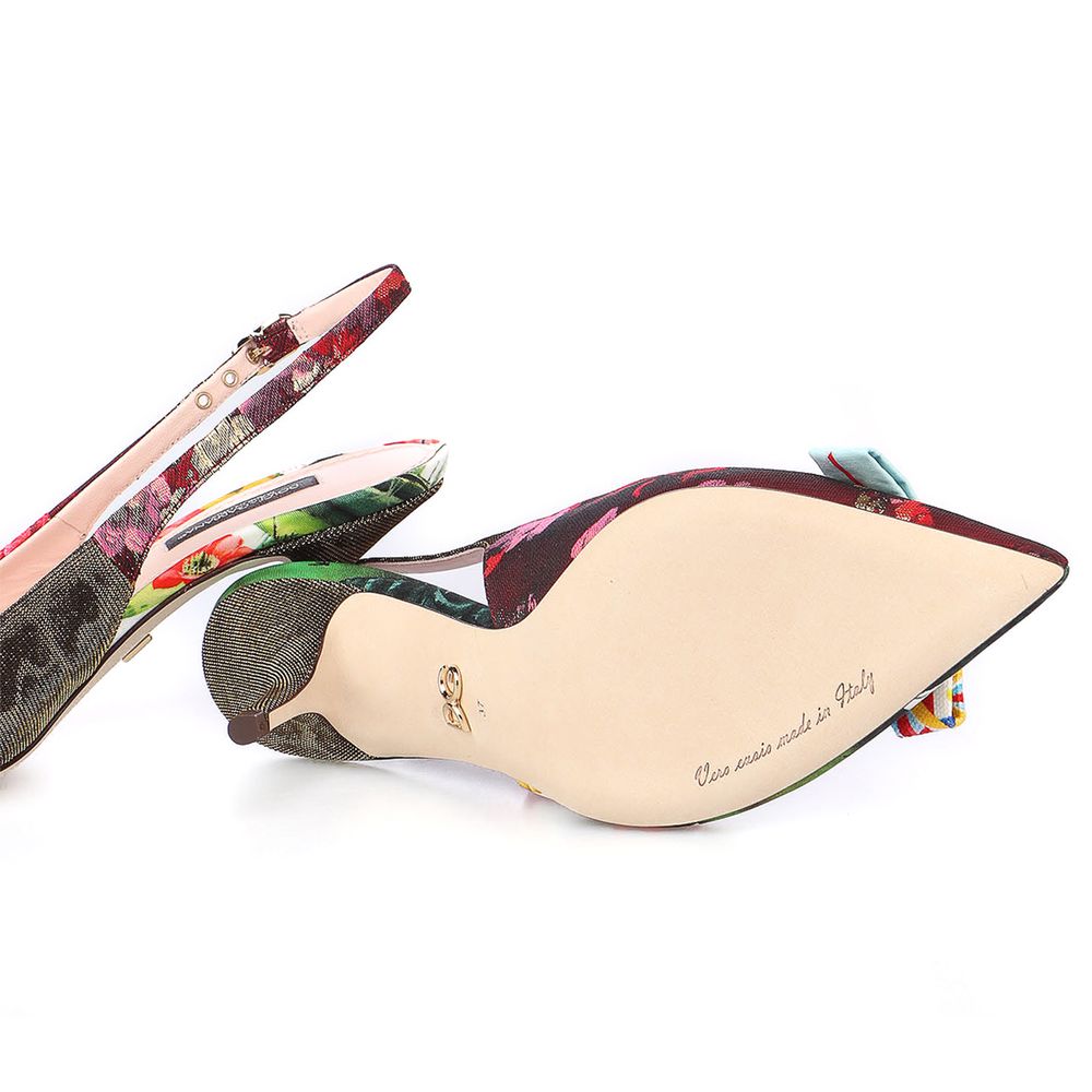 Dolce &amp; Gabbana Mehrfarbige Polyester-Sandale
