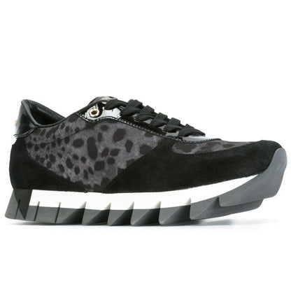 Dolce &amp; Gabbana – Sneaker aus schwarzem Kalbsleder