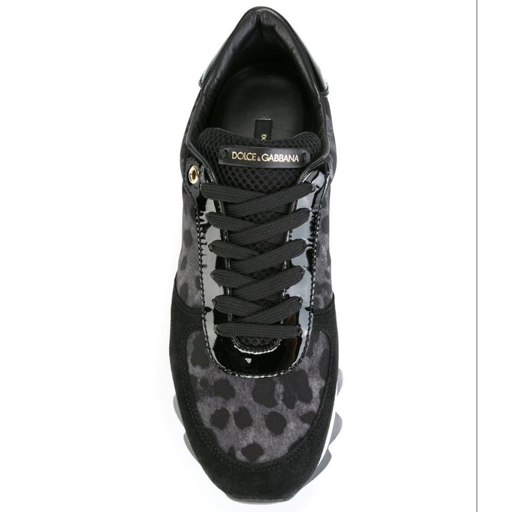 Dolce &amp; Gabbana – Sneaker aus schwarzem Kalbsleder