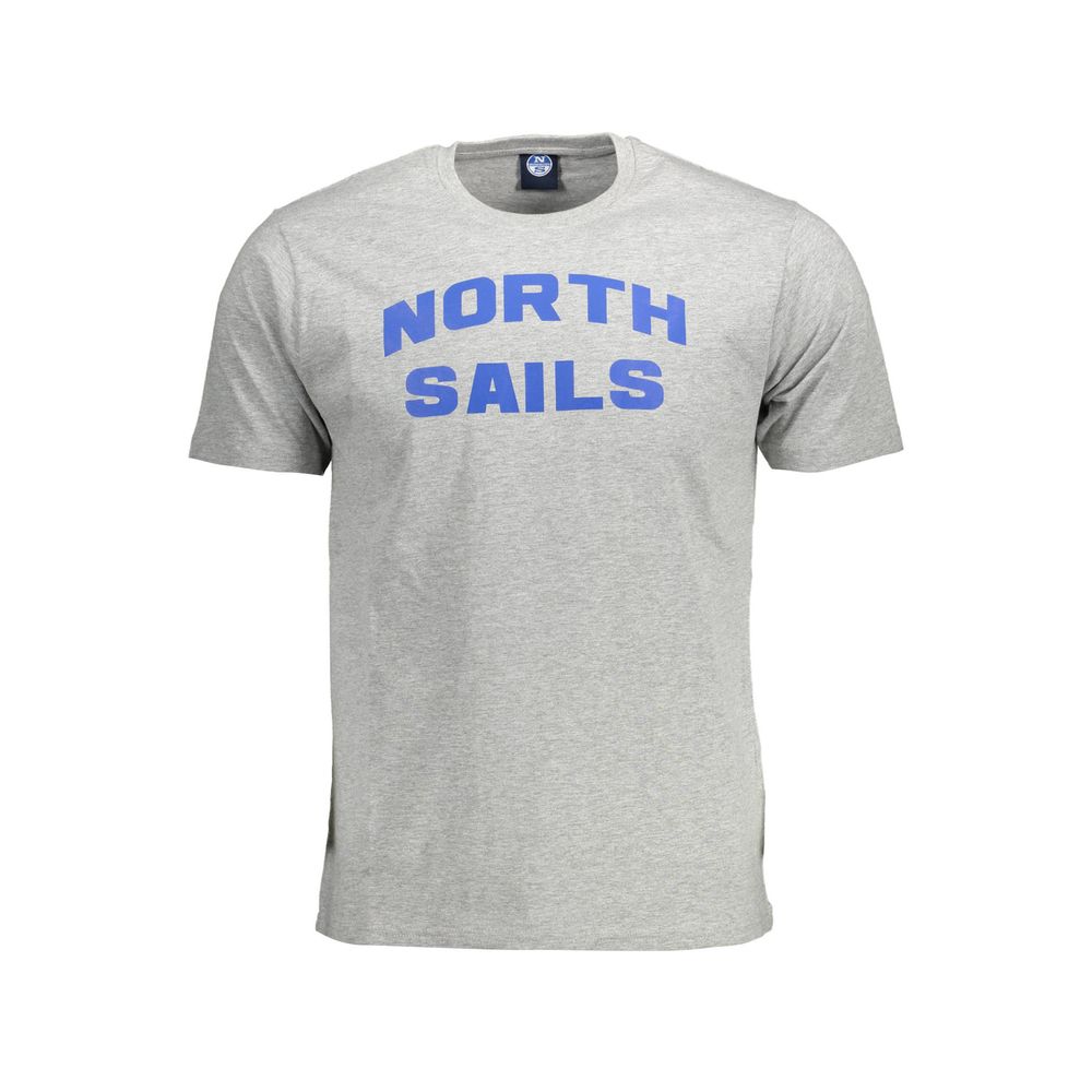 North Sails Herren T-Shirt aus grauer Baumwolle