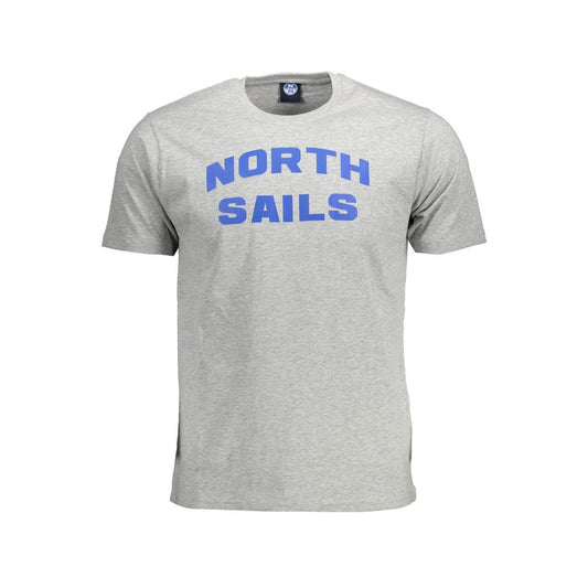 North Sails Herren T-Shirt aus grauer Baumwolle