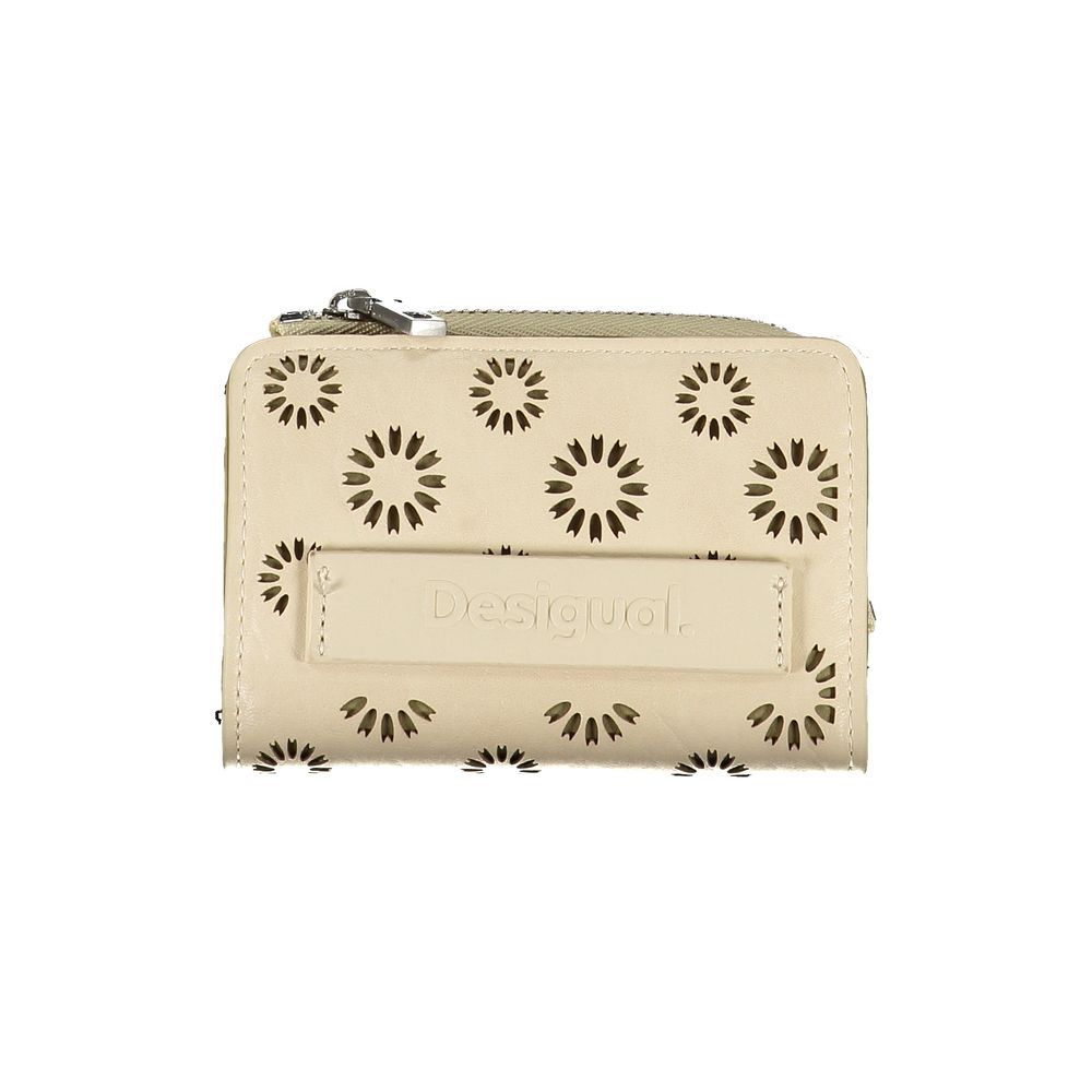 Desigual Beige Polyethylen-Geldbörse