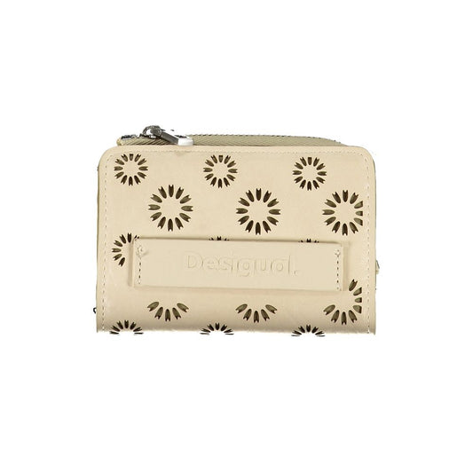 Desigual Beige Polyethylen-Geldbörse
