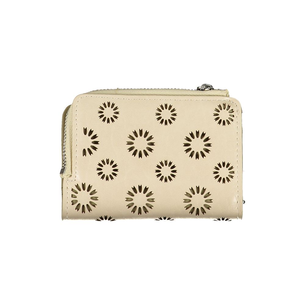Desigual Beige Polyethylen-Geldbörse