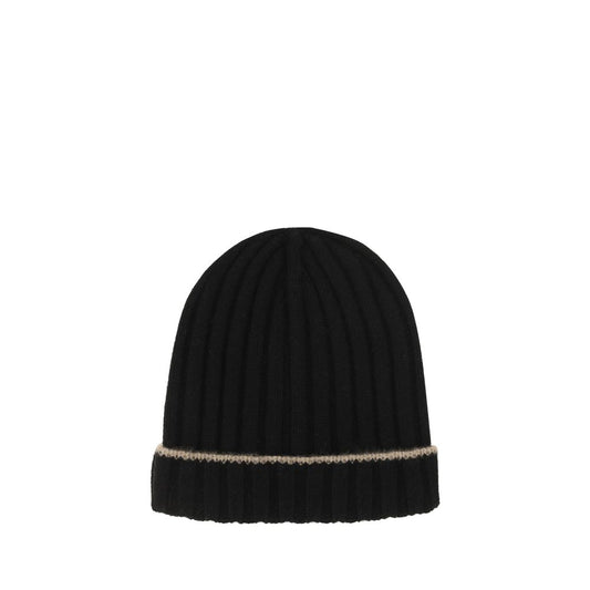 Brunello Cucinelli Black Cashmere Beanie