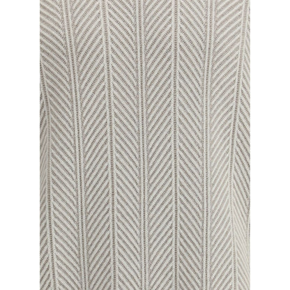 Brunello Cucinelli Weißer Kaschmir-Pullover aus Kaschmir