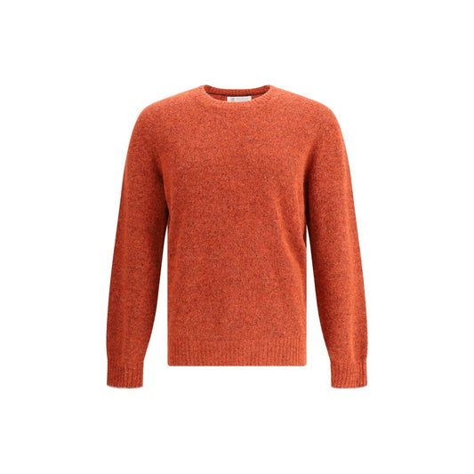 Brunello Cucinelli Orangefarbenes Alpaka-Vicugna-Pacos-Sweatshirt