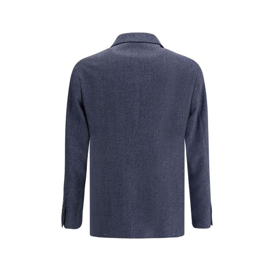 Brunello Cucinelli Blauer Wollblazer