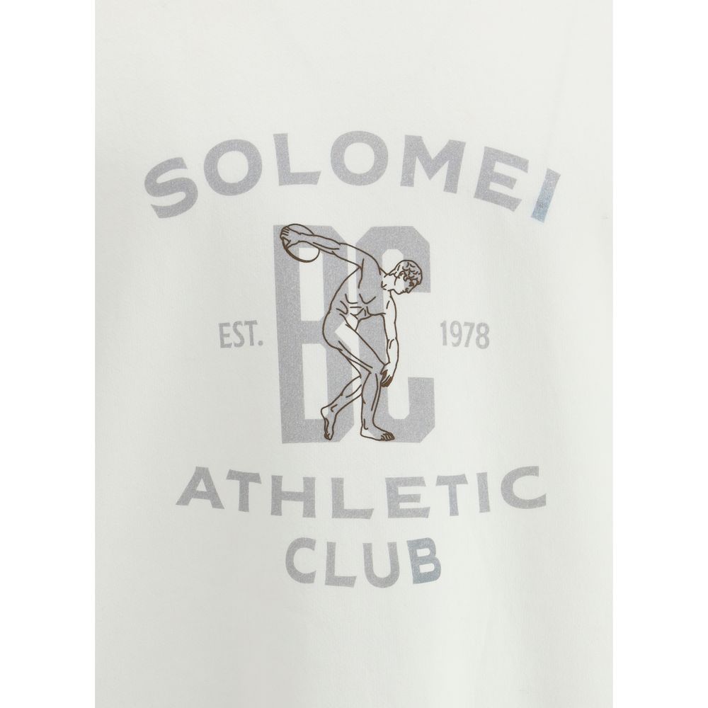 Brunello Cucinelli Weißes Baumwoll-Sweatshirt