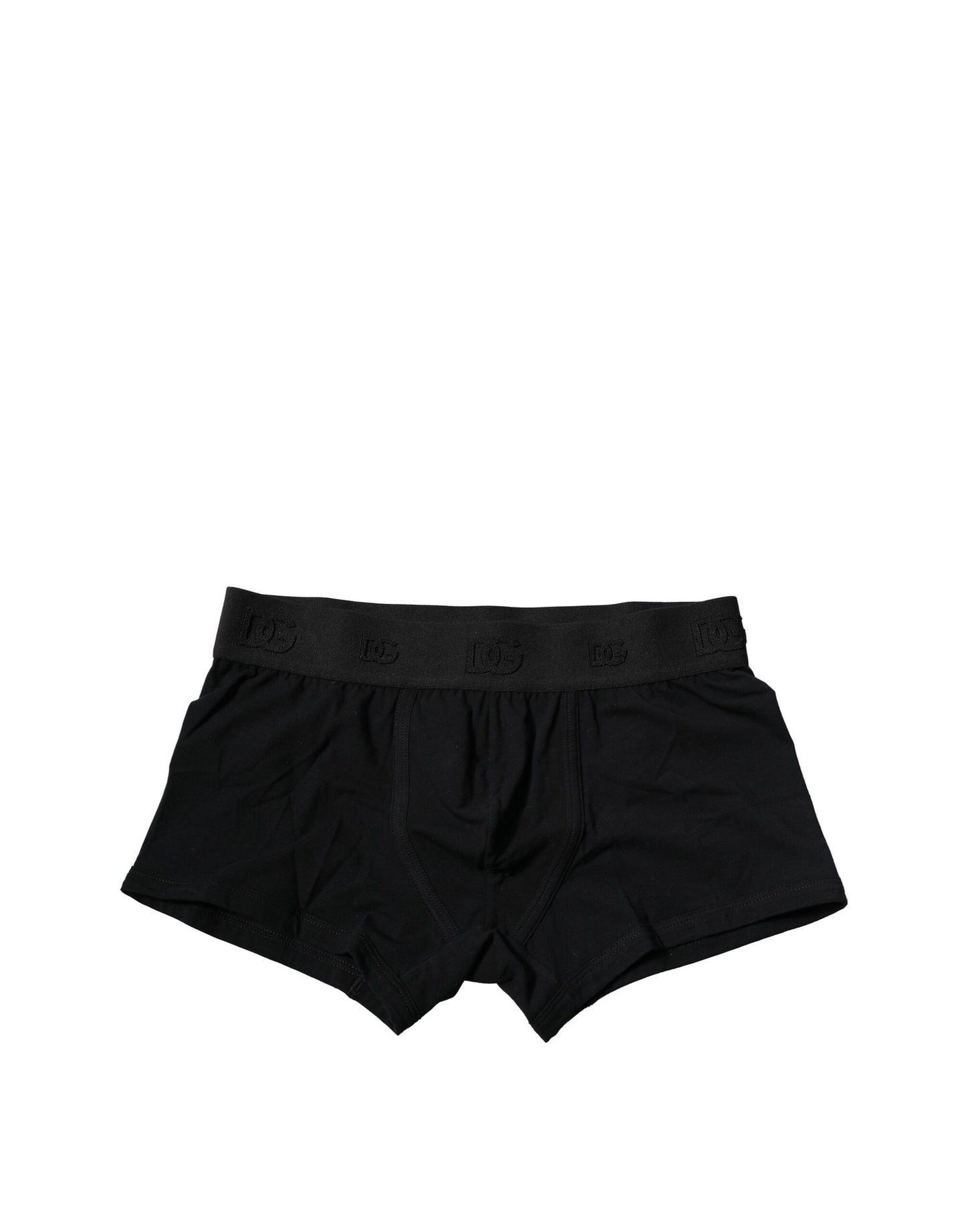 Dolce &amp; Gabbana – Schwarze Boxershorts aus Baumwollstretch in regulärer Passform