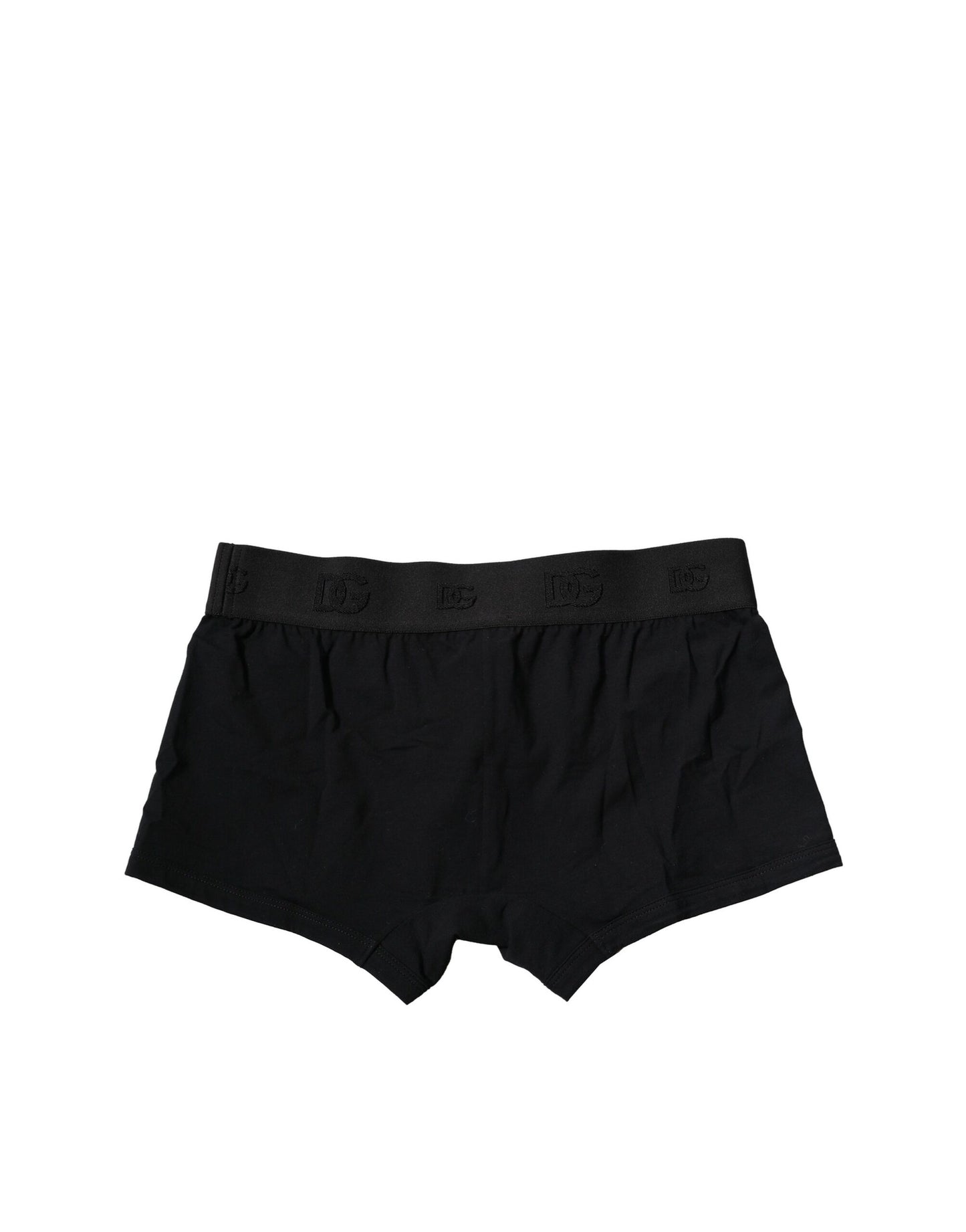 Dolce &amp; Gabbana – Schwarze Boxershorts aus Baumwollstretch in regulärer Passform