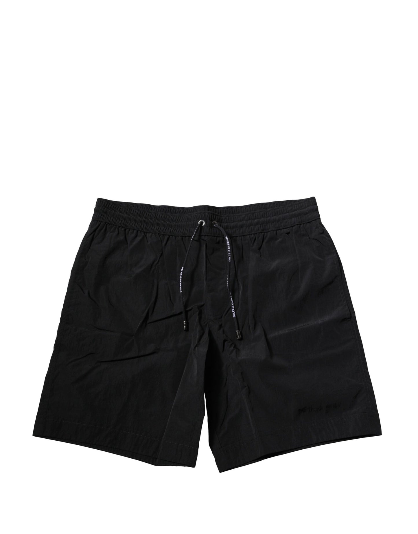 Dolce & Gabbana Black Polyester Beachwear Men Shorts Swimwear