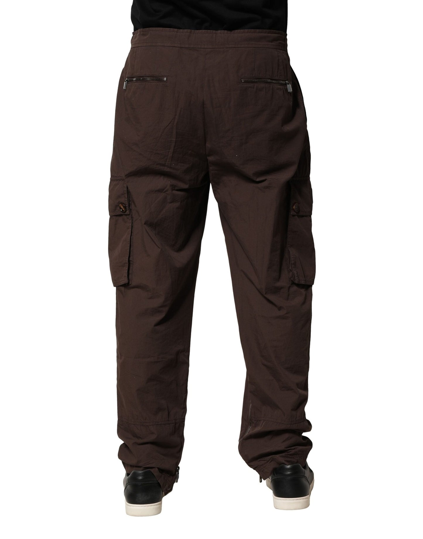 Dolce &amp; Gabbana Braune Cargo-Jogginghose aus Baumwolle für Herren