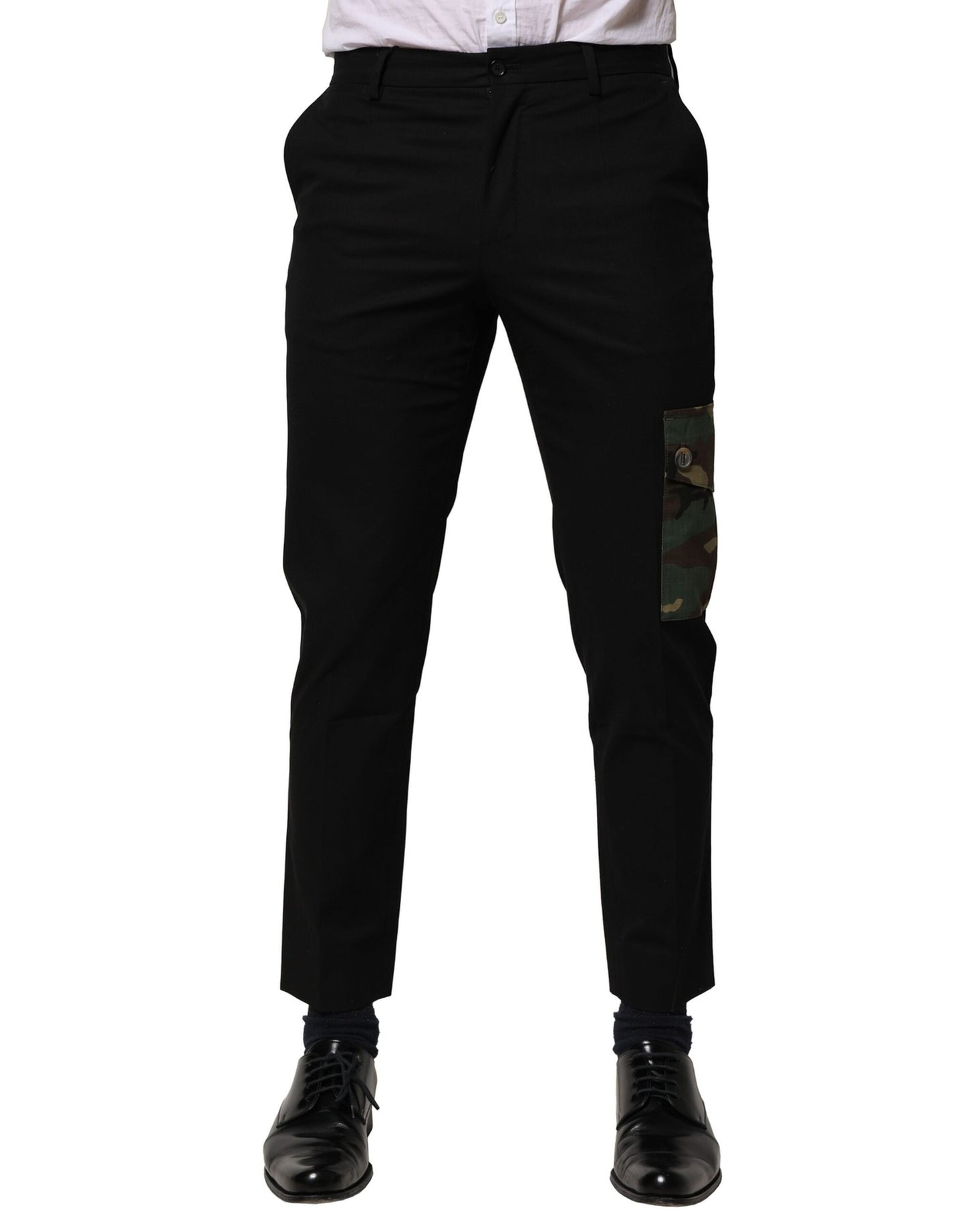 Dolce &amp; Gabbana Schwarze Cargohose aus Baumwolle für Herren