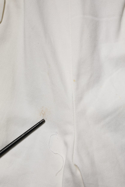 بنطلون رياضي رجالي من Dolce &amp; Gabbana مصنوع من القطن باللون الأبيض