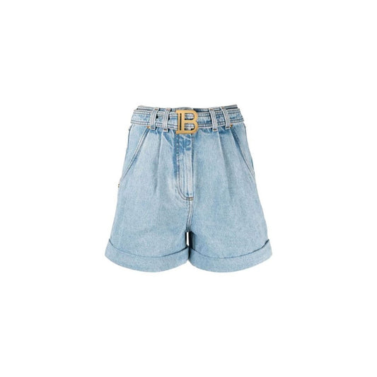 Balmain Blaue Baumwollshorts