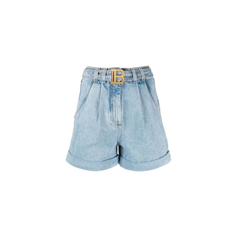 Balmain Blaue Baumwollshorts